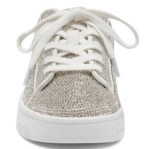New From Jessica Simpson, the Silesta Rhinestone Lace-Up Sneakers